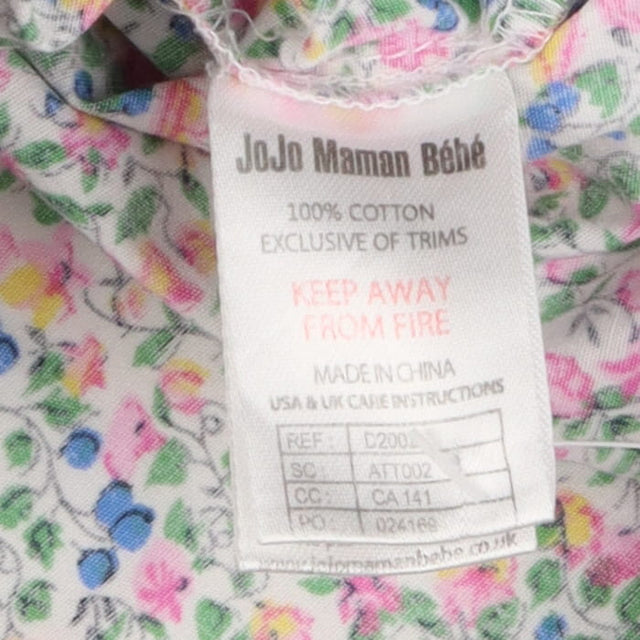 T-Shirt Sleevless Ditsy Print with Pink Flower But