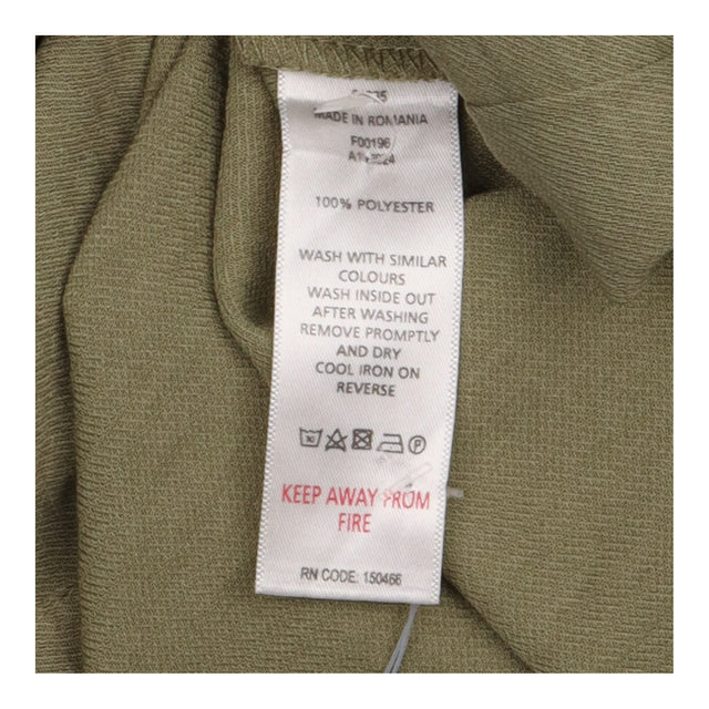 Maxi Shirt Dress in Khaki with Tie Waist and Pocke