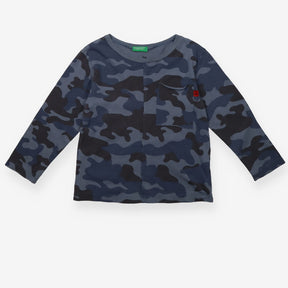 Blue Camouflage Long Sleeve - United Colors Of Ben