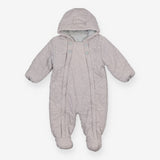 Pramsuit cord grey stars