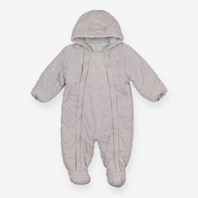 Pramsuit cord grey stars