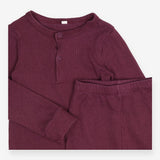 Pyjamas ribbed wine