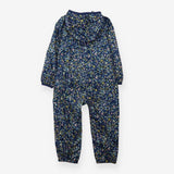 Puddlesuit blue flowers