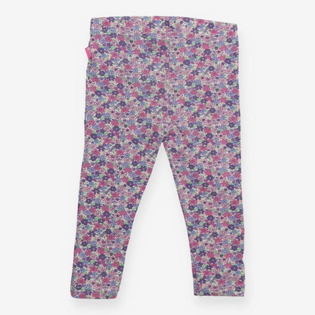 Leggings Ditsy Floral Purple Flower Buttons