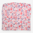 Muslin Extra Large White with Floral Pink and Purp