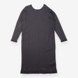 Midi Dress Knitted Long Sleeve Metallic Black