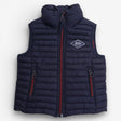 Gilet Navy Padded with red Zip