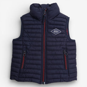 Gilet Navy Padded with red Zip