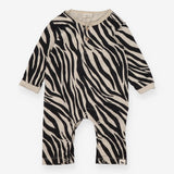 Romper Long Sleeve Zebra Print