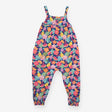 Romper blue jersey fruit flowers