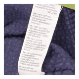Dark Navy Blue Textured Cotton Seersucker 