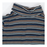 Top blue stripe roll neck