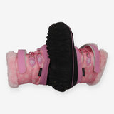 Snow boots pink snowflakes