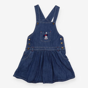 Pinafore Denim Mickey Mouse Applique