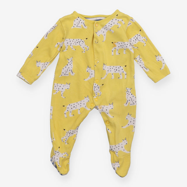Yellow Big Cats Sleepsuit