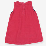Pinafore cord purple Owl