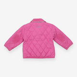 Quilted coat floral lined green bunny