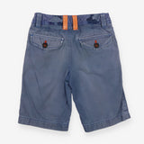 Blue shorts with camo waistband