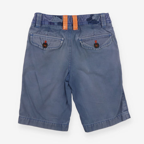 Blue shorts with camo waistband