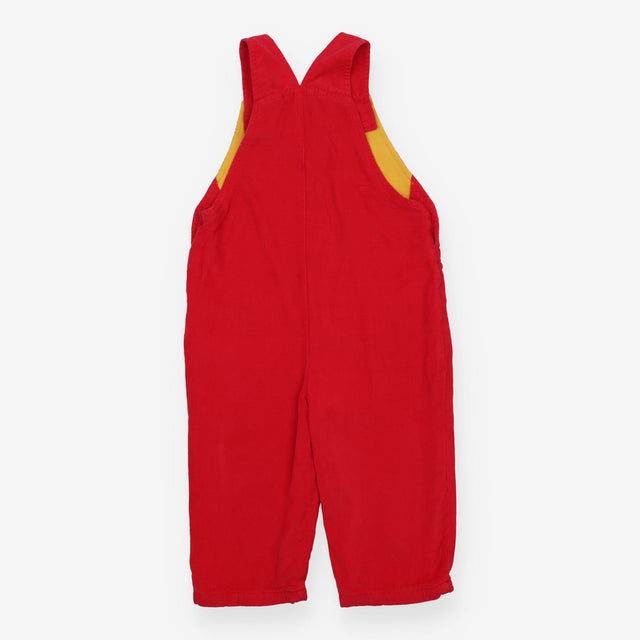 Red Cord Dungarees Star Patches