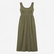Maternity Dress Khaki Green Sleeveless Ankle Lengt