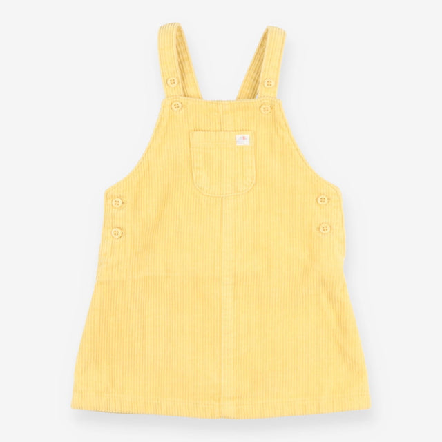 Pinafore cord yellow