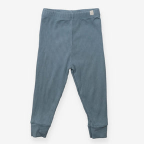 Leggings ribbed denim blue