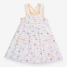 Dress Sleeveless White Regatta Boats