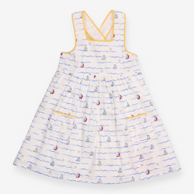 Dress Sleeveless White Regatta Boats