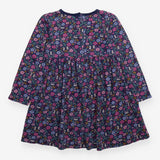 Dress Long Sleeve Navy Mice Floral