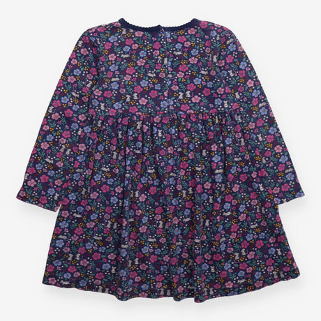 Dress Long Sleeve Navy Mice Floral