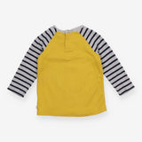 T-Shirt Long Sleeve Yellow Walrus Applique