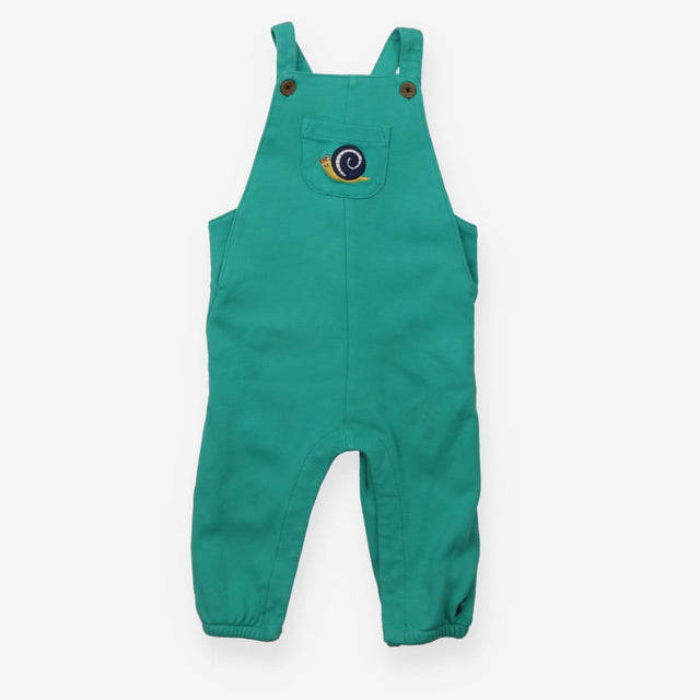 Dungarees Green Snail Applique
