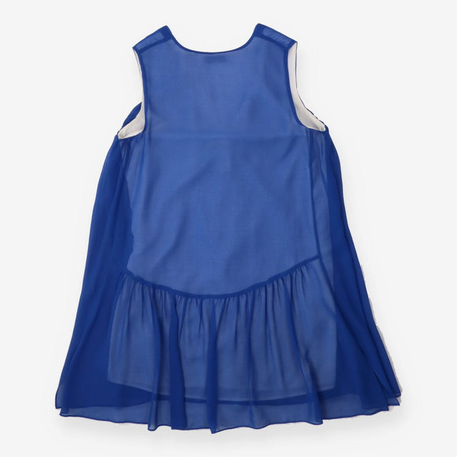 Colbat Blue Layered Empire waist Sleeveless Shift 