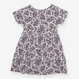 Dress jersey SS grey animal print