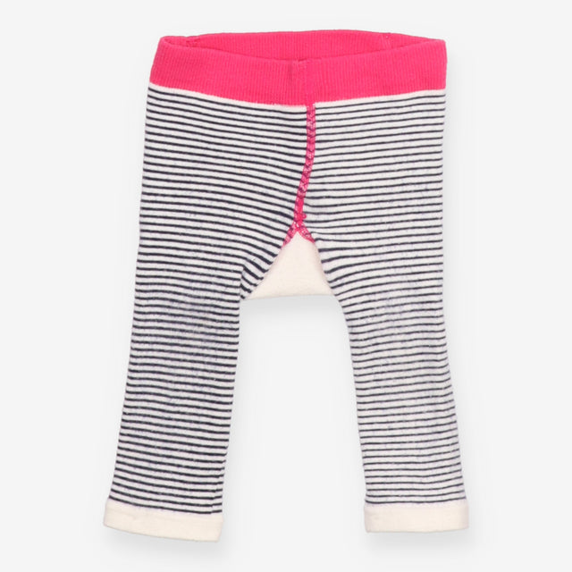 Leggings knit stripe pink waist reindeer bum