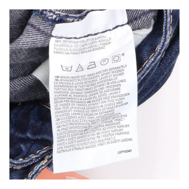 Jeans Dark Blue 921 Low Rise Straight Leg Cotton