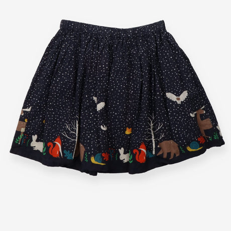 Twirly Skirt Navy Winter Forrest Friends