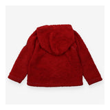 Hoodie Fleece Red with Yellow Trim