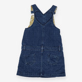 Pinafore denim white speck
