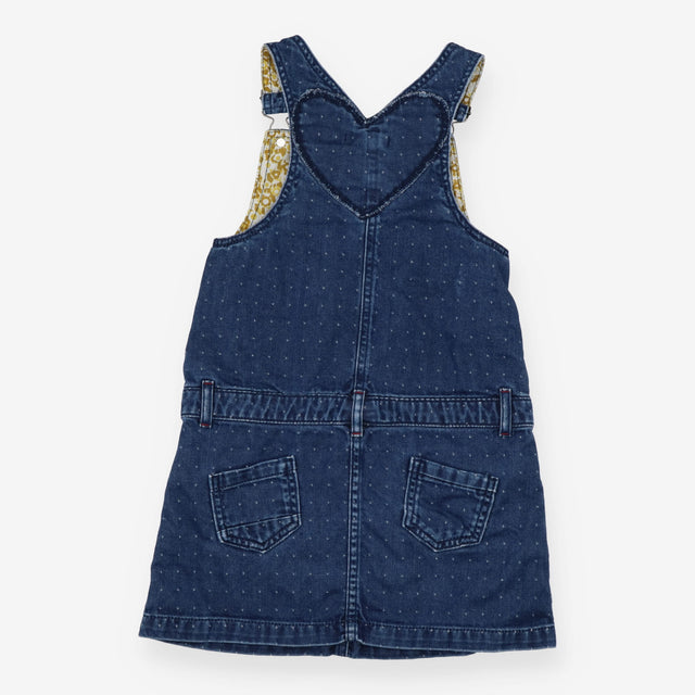 Pinafore denim white speck