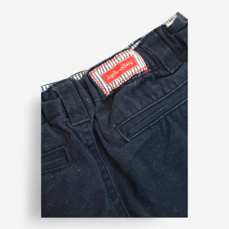 Navy Turn Up Shorts