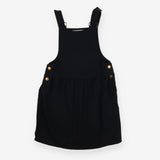 Pinafore black woven