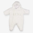 White fleece pramsuit