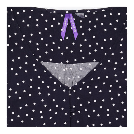 Navy Polka Dot Sleeveless Maternity Nursing Tunic 
