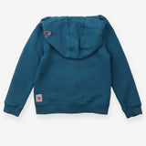 Hoodie blue flowers on arms and hood