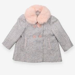 Boucle Jacket Pink and Blue -