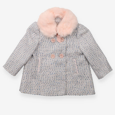 Boucle Jacket Pink and Blue -