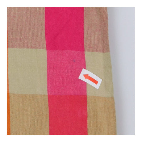 Orange Check Sleeveless Blouse Organic Cotton