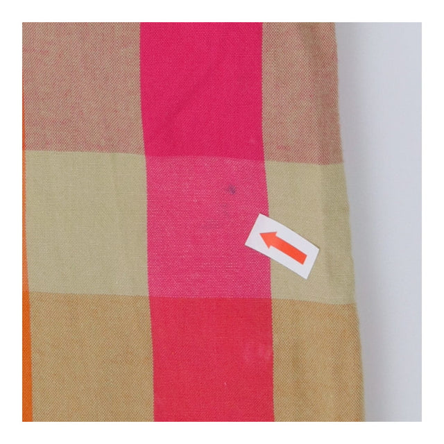 Orange Check Sleeveless Blouse Organic Cotton